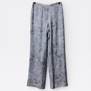 Sigrid Olsen NWT Silk‎ / Wool Blend Wide Leg Lined Trousers Snake Print Pants 8